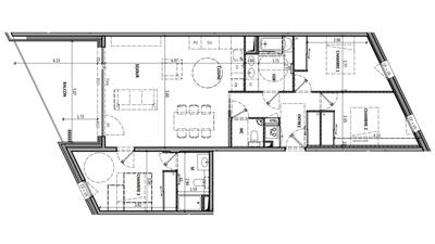 Appartement - 95 m² - 4 pièces
