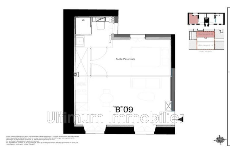 Appartement - 34 m² - 2 pièces