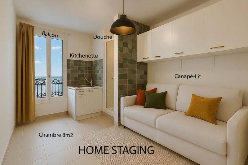 Appartement - 8 m² - 1 pièce