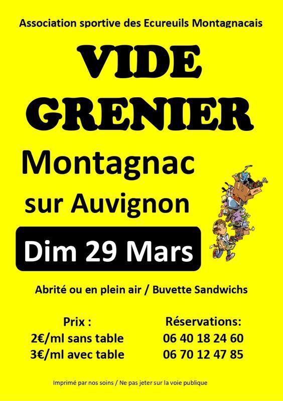 Vide greniers de l'association sportive
