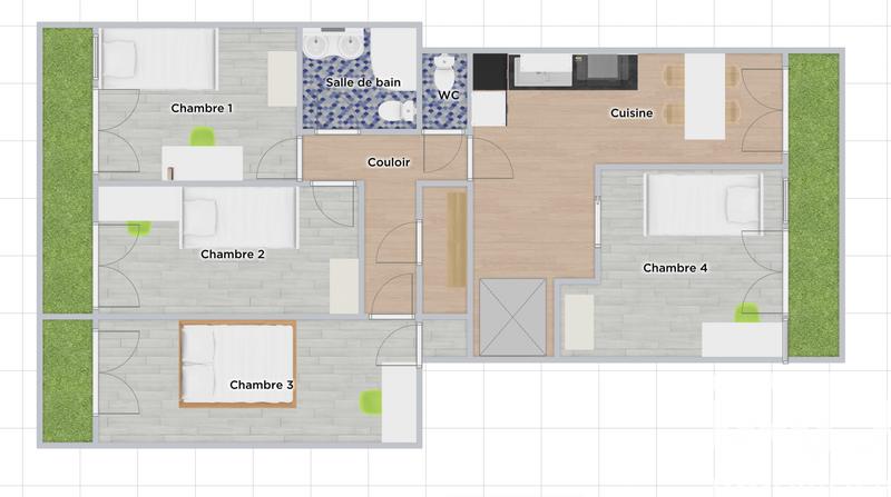 Duplex - 79 m² - 5 pièces