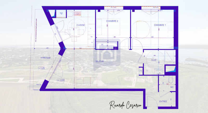 Appartement - 65 m² - 3 pièces