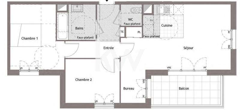 Appartement - 63 m² - 3 pièces