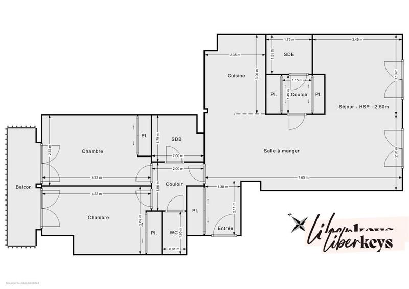Appartement - 84 m² - 4 pièces