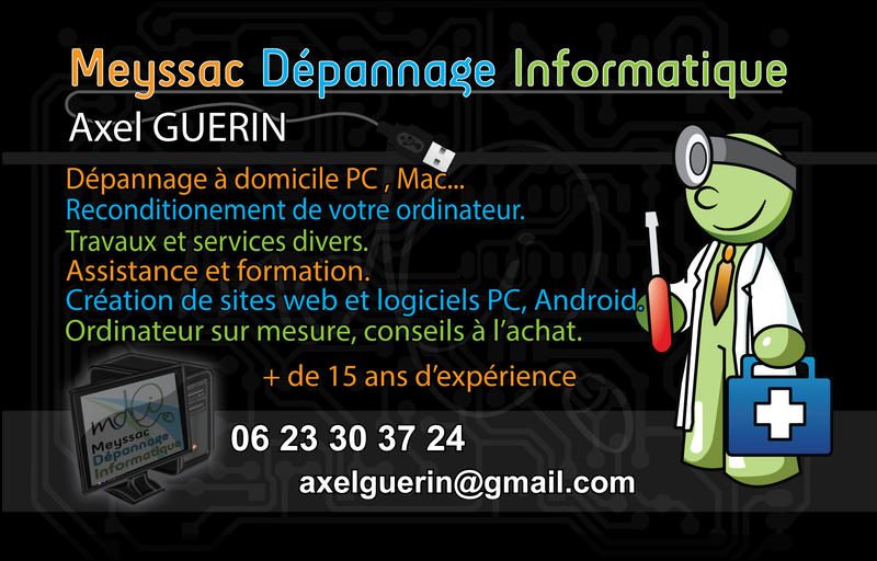 Meyssac Dépannage Informatique Axel Guerin