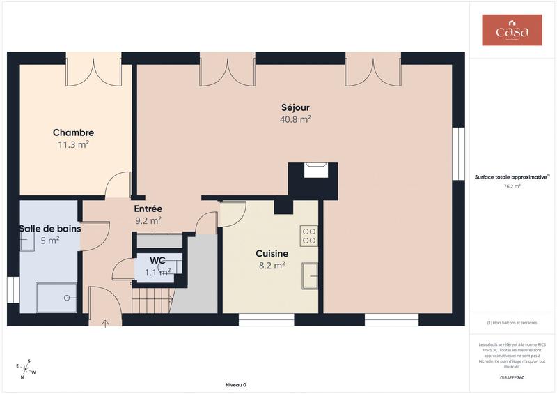 Maison traditionnelle - 128 m² - 6 pièces