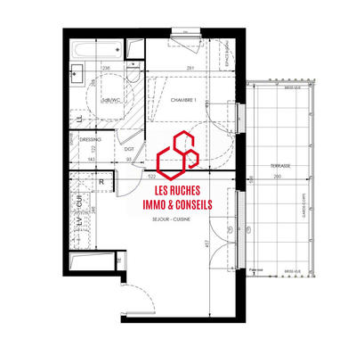 Appartement - 41 m² - 2 pièces