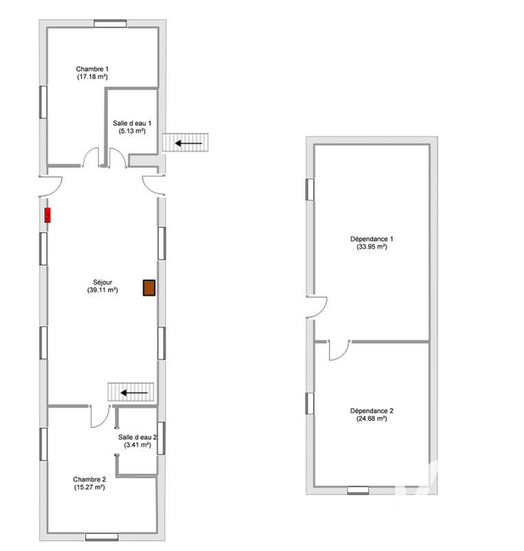 Maison - 98 m² - 5 pièces