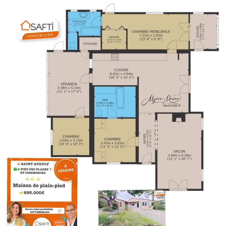 Maison - 106 m² - 6 pièces