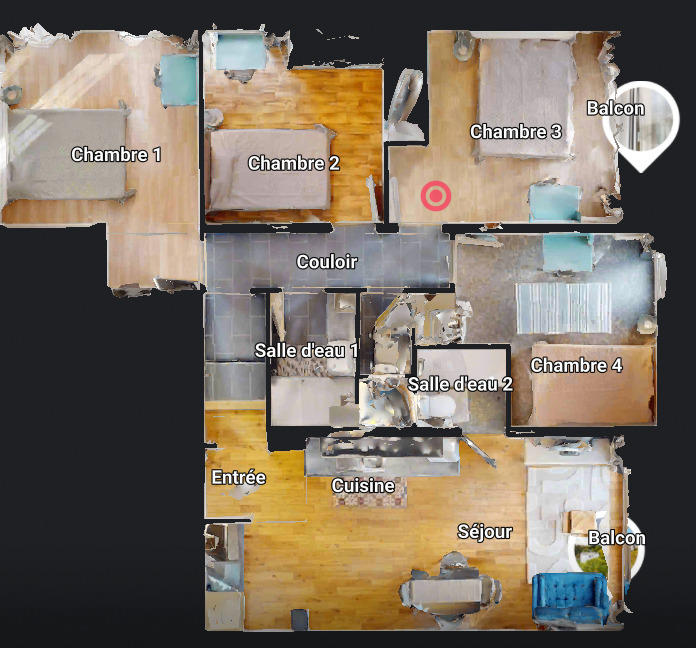 Chambre - 76 m² - 5 pièces