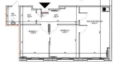 Bureau - 67 m²