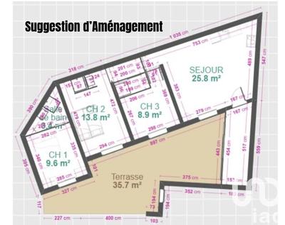 Maison - 62 m² - 4 pièces