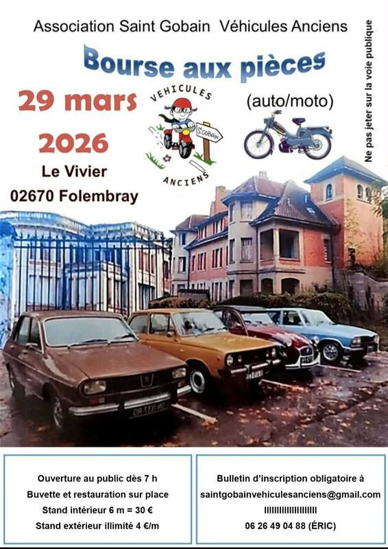 Bourse aux pièces autos - motos - mobs