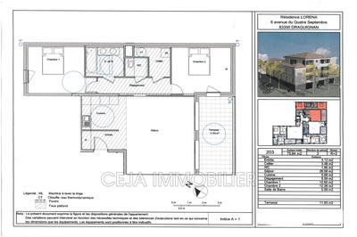 Appartement - 76 m² - 3 pièces