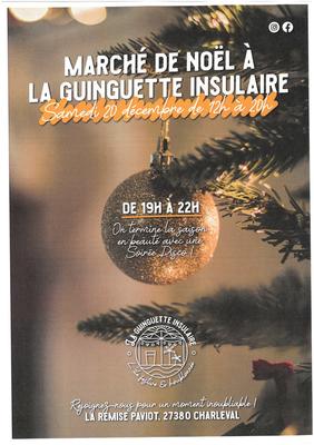 Marché de Noël à la guinguette insulaire