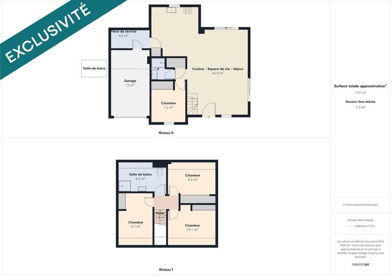 Maison - 86 m² - 5 pièces