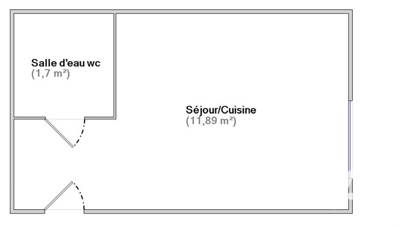 Appartement - 14 m² - 1 pièce