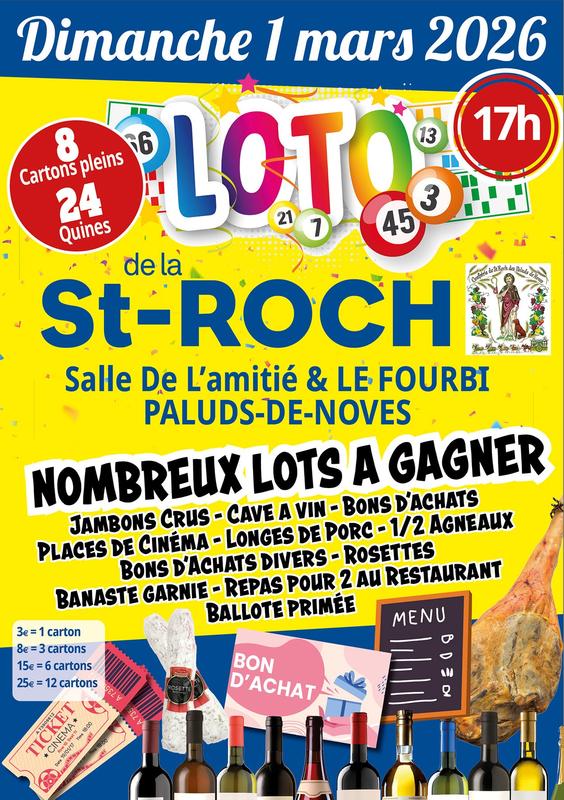 Loto de la Confrérie de la St Roch
