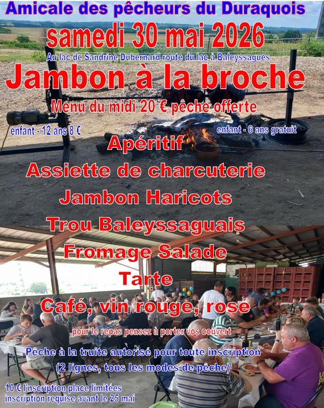 Repas de l'amicale des pêcheurs Duraquois