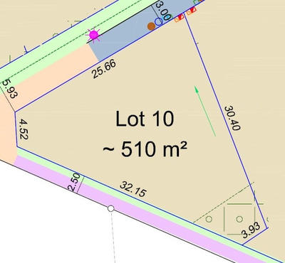 Terrain - 510 m²