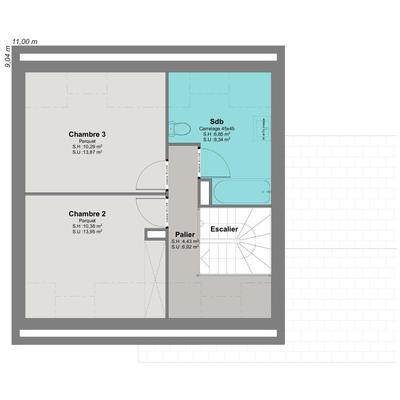 Maison - 82 m² - 5 pièces