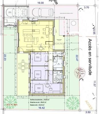 Terrain constructible - 366 m²