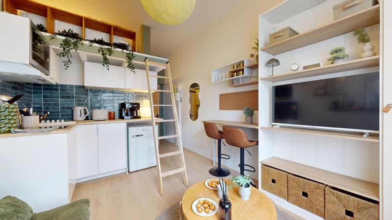 Studio - 16 m² - 2 pièces