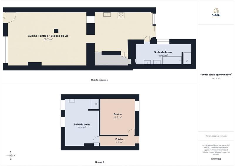 Maison - 104 m² - 4 pièces