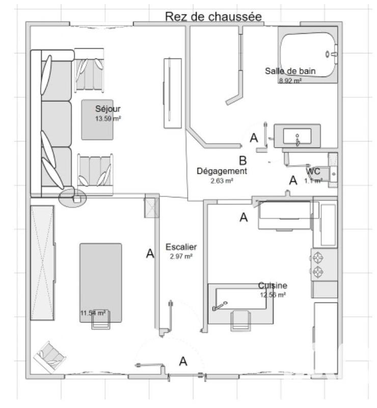 Maison - 95 m² - 4 pièces