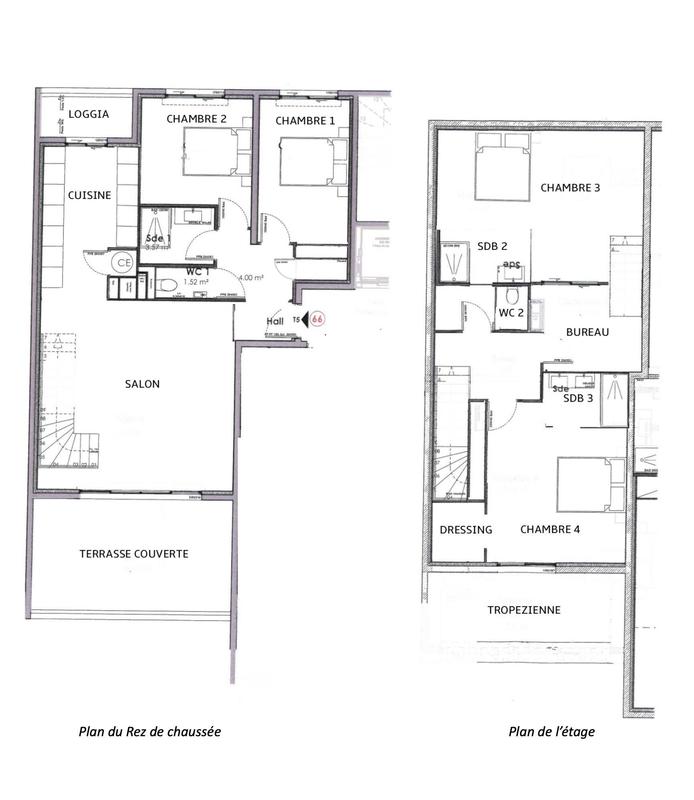 Duplex - 144 m² - 6 pièces