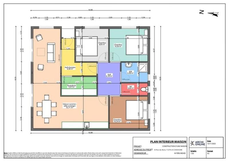 Terrain constructible - 435 m²