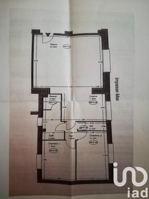 Appartement - 85 m² - 3 pièces
