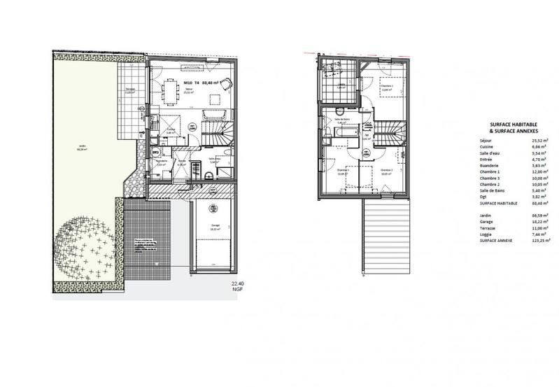 Maison - 88 m² - 4 pièces