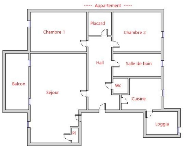 Appartement - 68 m² - 4 pièces
