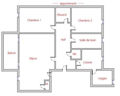 Appartement - 68 m² - 4 pièces