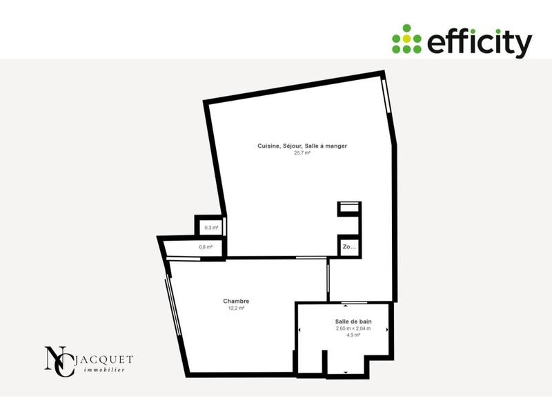 Appartement - 44 m² - 2 pièces