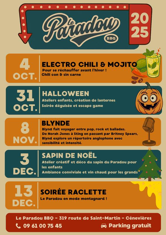 Soirée Raclette au Paradou Bbq