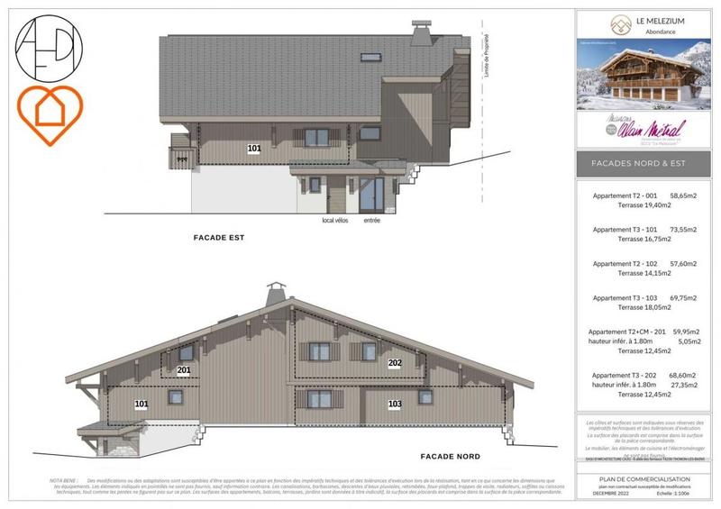 Appartement - 69 m² - 3 pièces