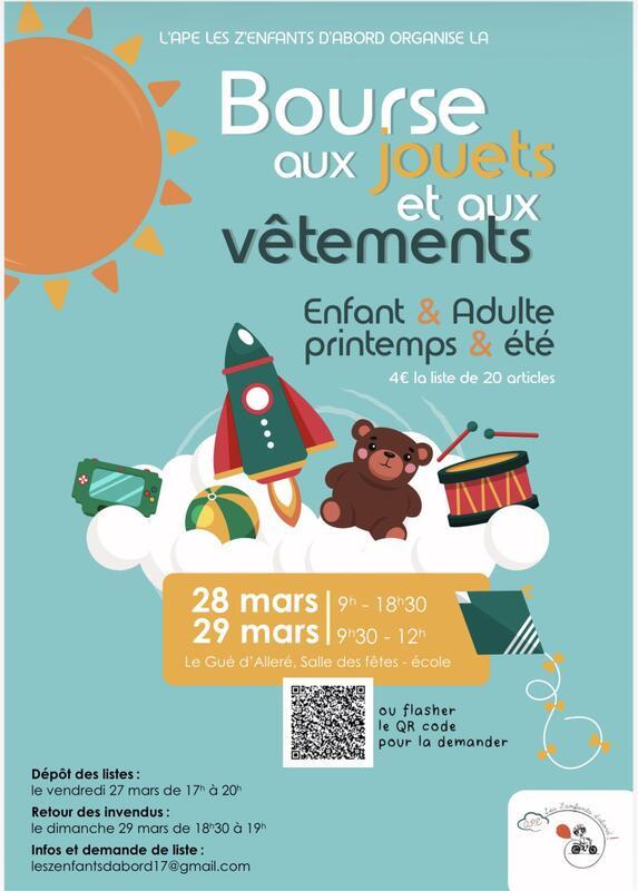Bourse aux vêtements et aux jouets