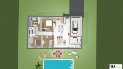 Maison contemporaine - 107 m² - 4 pièces