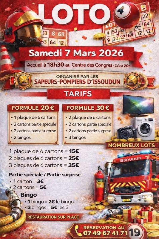 Loto des Sapeurs-Pompiers d'Issoudun