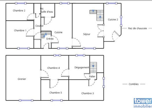Maison - 110 m² - 6 pièces