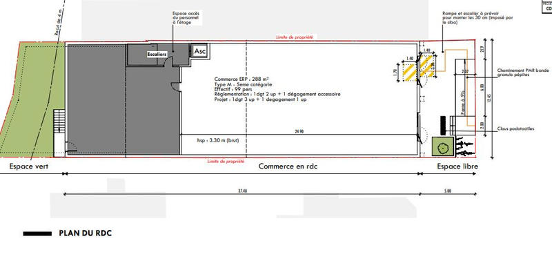 Local commercial - 510 m²