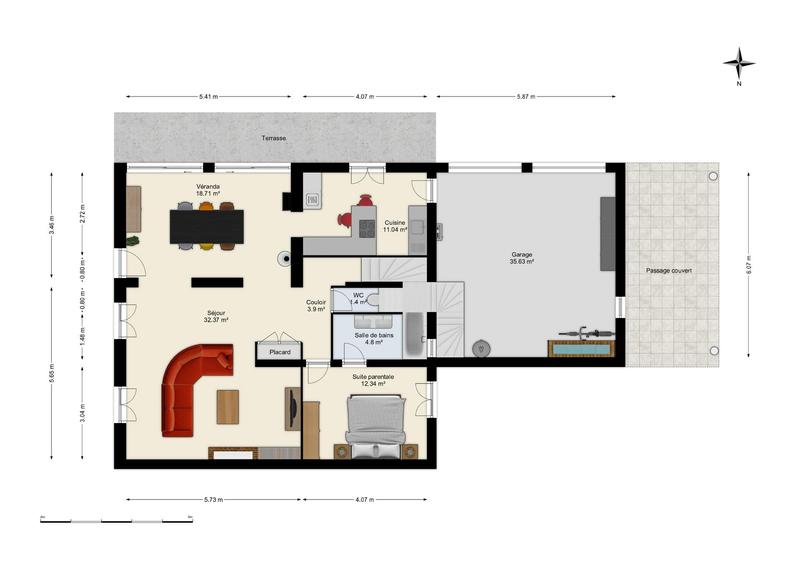 Maison - 163 m² - 7 pièces