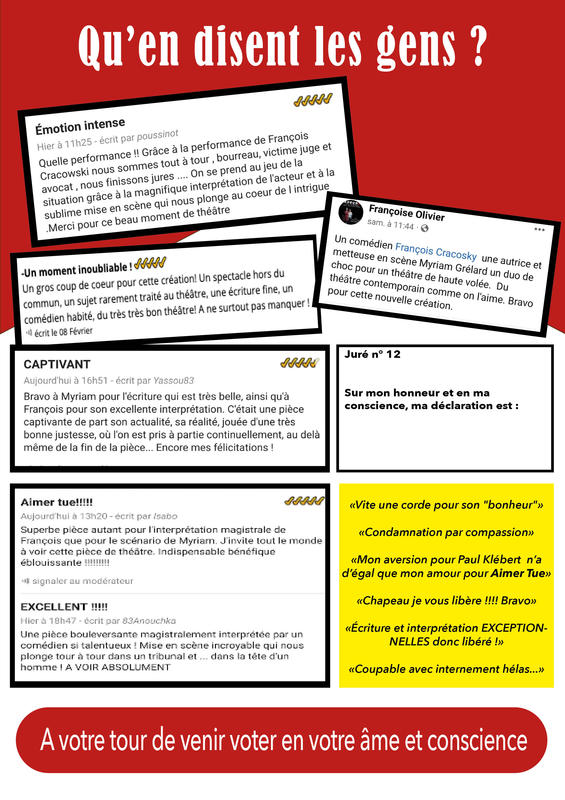 « Aimer Tue » aux rencontres théâtrales de Saint-Raphaël