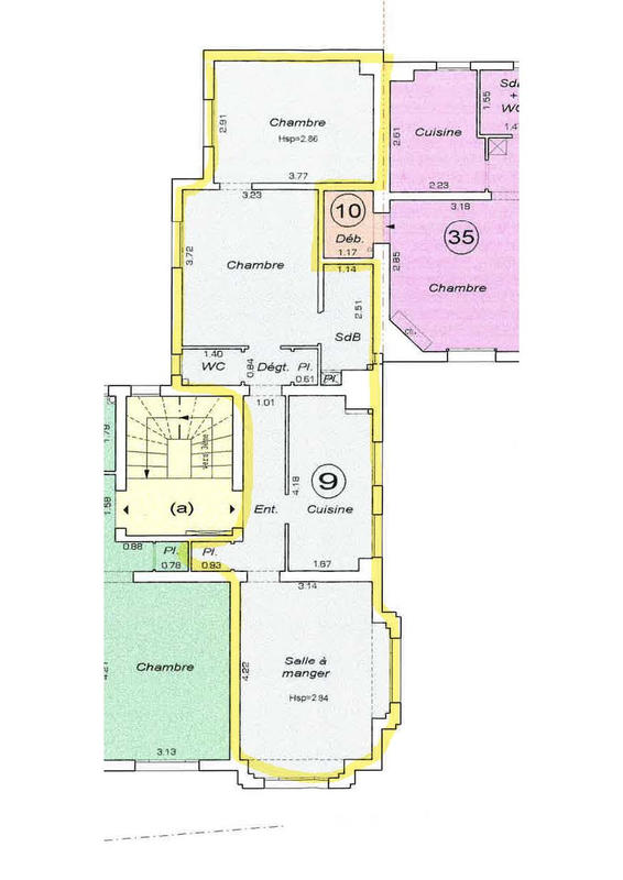 Appartement - 57 m² - 3 pièces