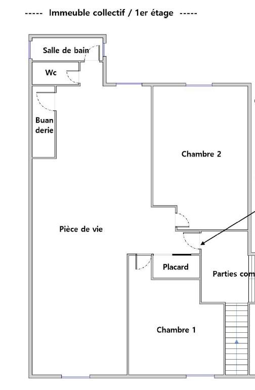 Appartement - 74 m² - 3 pièces