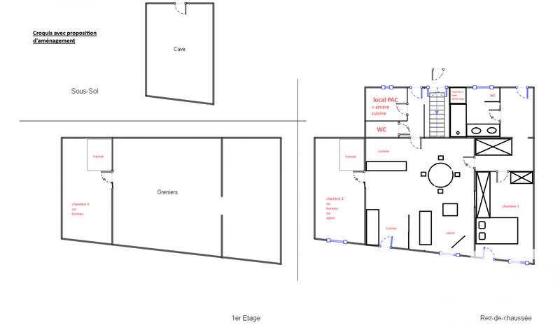 Maison de village - 109 m² - 3 pièces