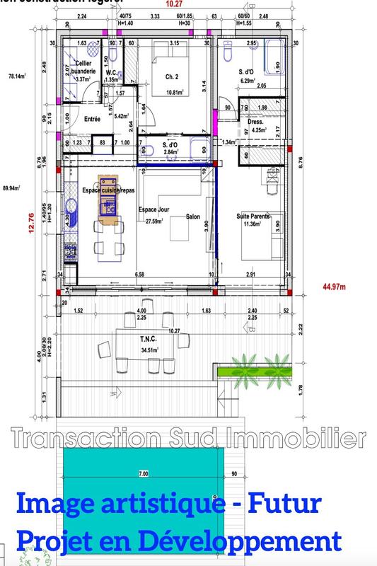 Maison - 35 m² - 2 pièces