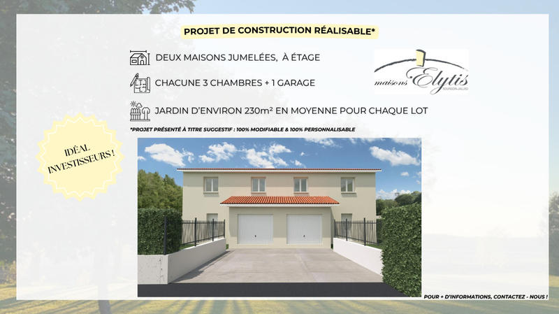 Terrain constructible - 618 m²